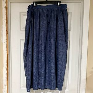 Lane Bryant Cornflower Blue Lace Maxi Skirt